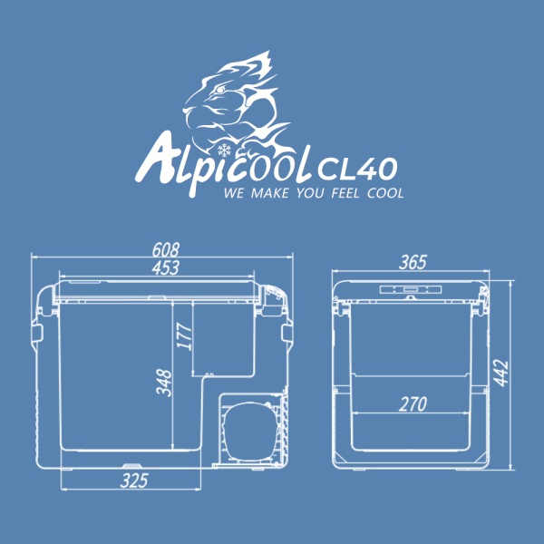 Компрессорный автохолодильник Alpicool CL40 (12/24V)